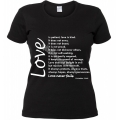 Tricou negru femei, Love is.. patient2